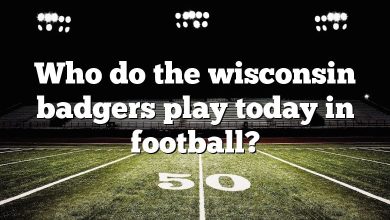 Who do the wisconsin badgers play today in football?
