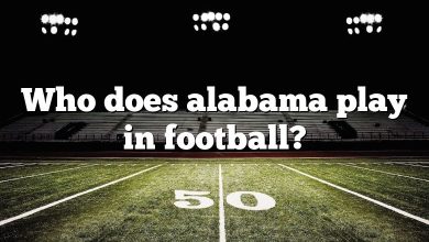 Who does alabama play in football?