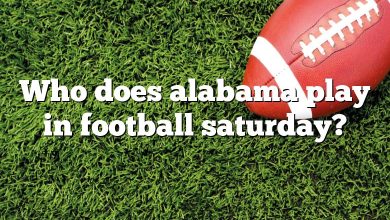 Who does alabama play in football saturday?