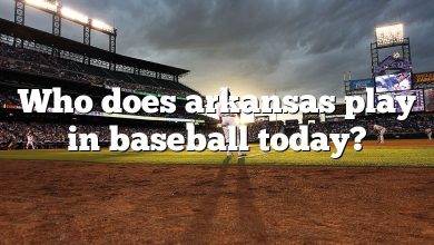 Who does arkansas play in baseball today?