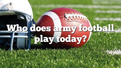 Who does army football play today?