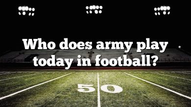 Who does army play today in football?