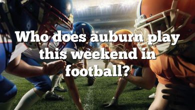 Who does auburn play this weekend in football?