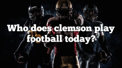 Who does clemson play football today?