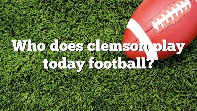 Who does clemson play today football?