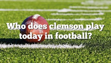 Who does clemson play today in football?