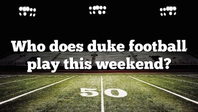 Who does duke football play this weekend?