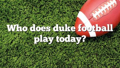 Who does duke football play today?