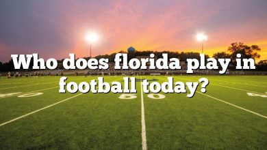 Who does florida play in football today?