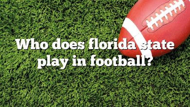 Who does florida state play in football?