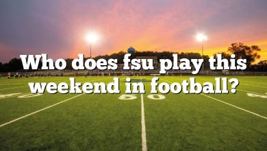 Who does fsu play this weekend in football?