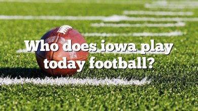 Who does iowa play today football?