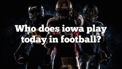 Who does iowa play today in football?