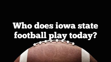 Who does iowa state football play today?