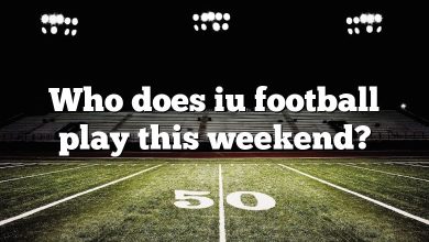 Who does iu football play this weekend?