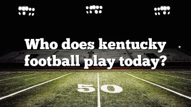 Who does kentucky football play today?