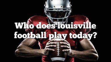 Who does louisville football play today?