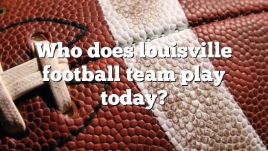Who does louisville football team play today?