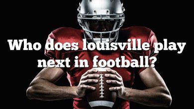 Who does louisville play next in football?