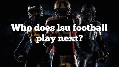 Who does lsu football play next?