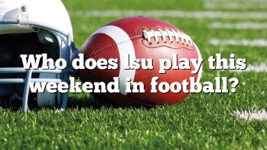 Who does lsu play this weekend in football?