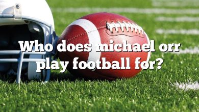 Who does michael orr play football for?