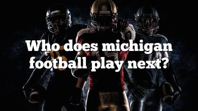 Who does michigan football play next?