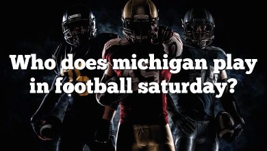 Who does michigan play in football saturday?
