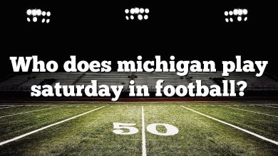 Who does michigan play saturday in football?