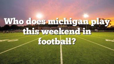 Who does michigan play this weekend in football?