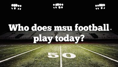 Who does msu football play today?