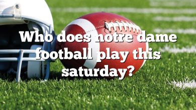Who does notre dame football play this saturday?