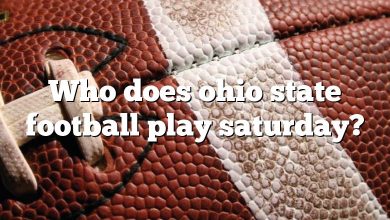Who does ohio state football play saturday?