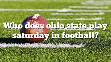 Who does ohio state play saturday in football?