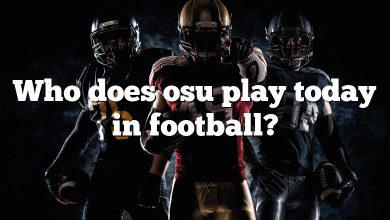 Who does osu play today in football?