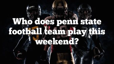 Who does penn state football team play this weekend?