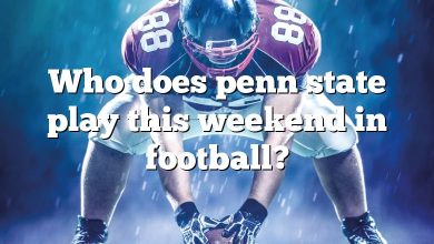 Who does penn state play this weekend in football?
