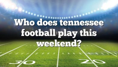 Who does tennessee football play this weekend?