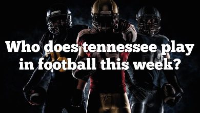 Who does tennessee play in football this week?