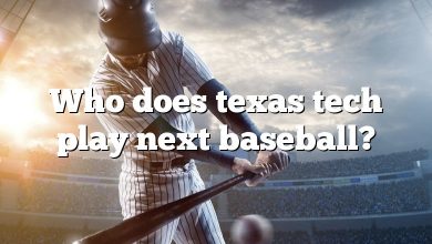 Who does texas tech play next baseball?