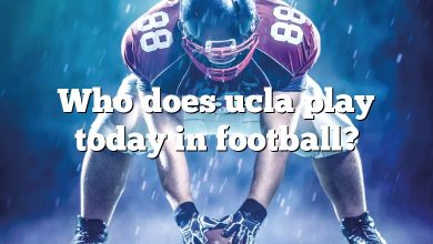 Who does ucla play today in football?