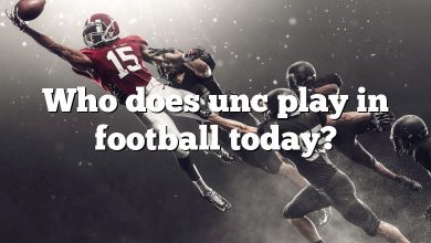 Who does unc play in football today?