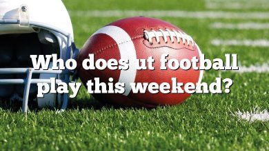 Who does ut football play this weekend?