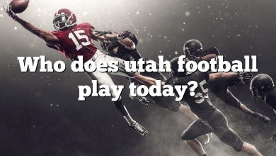 Who does utah football play today?