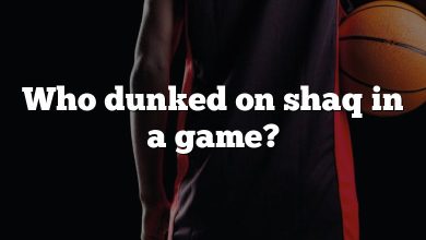 Who dunked on shaq in a game?