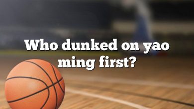 Who dunked on yao ming first?