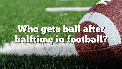 Who gets ball after halftime in football?