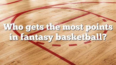 Who gets the most points in fantasy basketball?