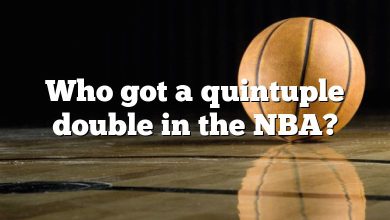 Who got a quintuple double in the NBA?