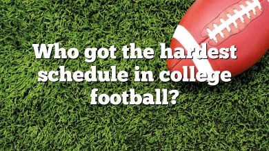 Who got the hardest schedule in college football?